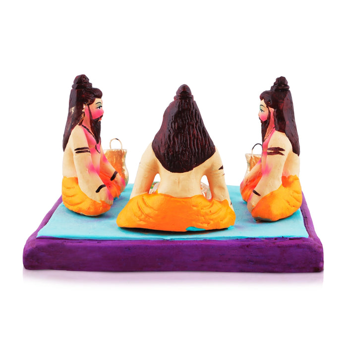 Rishis Homam Clay Golu Bommai - 4 x 6.5 Inches | Giri Golu Doll/Navaratri Golu Bomma/Gombe/Bommai - Clay Kolu Bommai