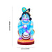 Butter Krishna Clay Golu Bommai - 4.2 x 2.5 Inches | Giri Golu Doll/ Navaratri Golu Bomma/Gombe/Bommai - Clay Kolu Bommai