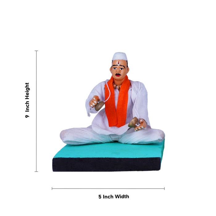 Music Band Clay Golu Bommai Set - 9 x 5 Inches | Giri Golu Doll/Navaratri Golu Bomma/Gombe/Bommai