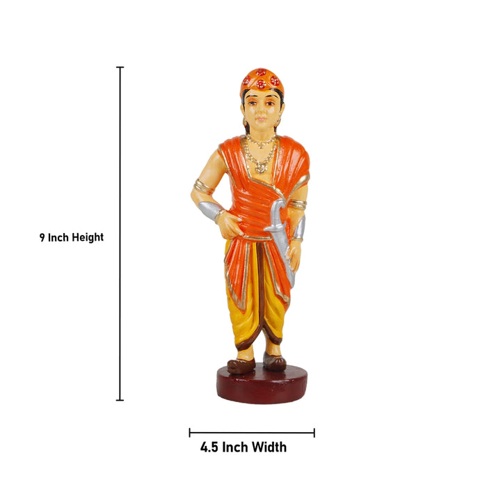 Ponniyin Selvan Clay Golu Bommai Set - 9 x 4.5 Inches | Giri Golu Doll/ Navaratri Golu Bomma/Gombe/Bommai - Clay Kolu Bommai