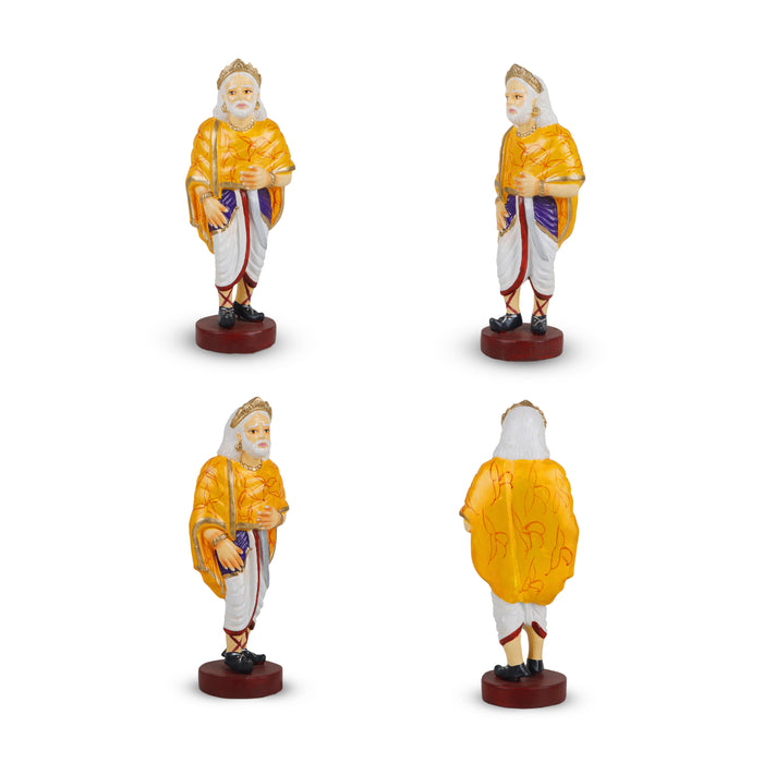 Ponniyin Selvan Clay Golu Bommai Set - 9 x 4.5 Inches | Giri Golu Doll/ Navaratri Golu Bomma/Gombe/Bommai - Clay Kolu Bommai