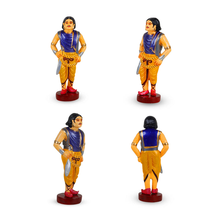 Ponniyin Selvan Clay Golu Bommai Set - 9 x 4.5 Inches | Giri Golu Doll/ Navaratri Golu Bomma/Gombe/Bommai - Clay Kolu Bommai