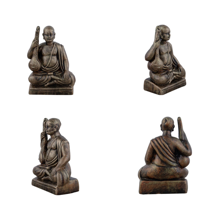 Sangeetha Mummoorthigal Clay Golu Bommai Set - 6 x 4 Inches | Giri Golu Doll/ Navaratri Golu Bomma/Gombe/Bommai - Clay Kolu Bommai