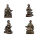 Sangeetha Mummoorthigal Clay Golu Bommai Set - 6 x 4 Inches | Giri Golu Doll/ Navaratri Golu Bomma/Gombe/Bommai - Clay Kolu Bommai