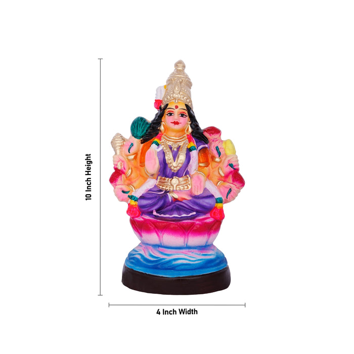 Ashta Lakshmi Paper Mache Golu Bommai Set - 10 x 4 Inches | Giri Golu Doll/ Navaratri Golu Bomma/ Gombe/Bommai - Paper Mache Kolu Bommai