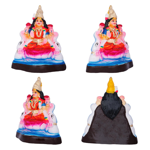 Ashta Lakshmi Paper Mache Golu Bommai Set - 10 x 4 Inches | Giri Golu Doll/ Navaratri Golu Bomma/ Gombe/Bommai - Paper Mache Kolu Bommai