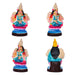 Ashta Lakshmi Paper Mache Golu Bommai Set - 10 x 4 Inches | Giri Golu Doll/ Navaratri Golu Bomma/ Gombe/Bommai - Paper Mache Kolu Bommai