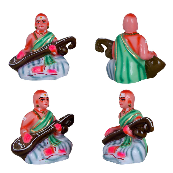 Sangeetha Mummoorthigal Paper Mache Golu Bommai Set - 7 x 5 Inches | Giri Golu Doll/ Navaratri Golu Bomma/Gombe/Bommai