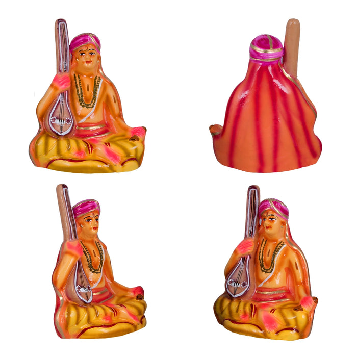 Sangeetha Mummoorthigal Paper Mache Golu Bommai Set - 7 x 5 Inches | Giri Golu Doll/ Navaratri Golu Bomma/Gombe/Bommai
