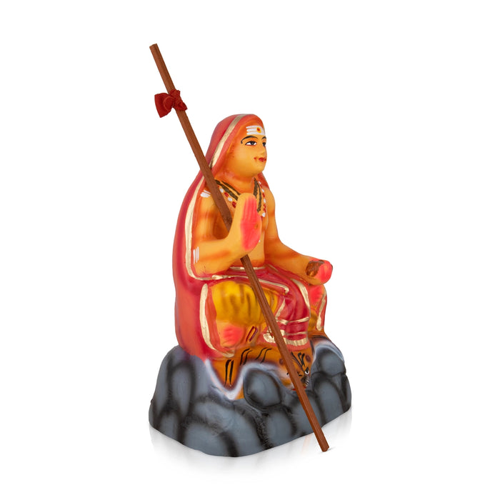 Adi Shankaracharya Paper Mache Golu Bommai - 10 x 5 Inches | Giri Golu Doll/ Navaratri Golu Bomma/Gombe/Bommai