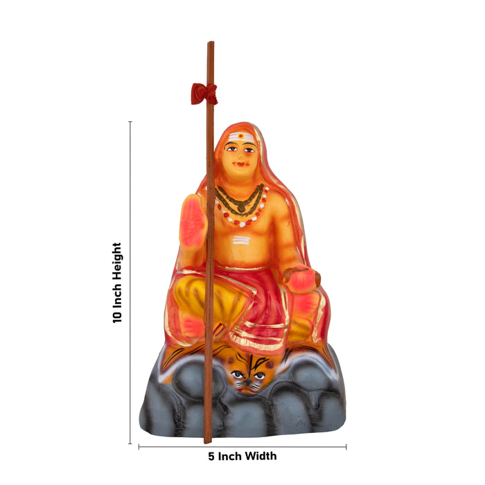 Adi Shankaracharya Paper Mache Golu Bommai - 10 x 5 Inches | Giri Golu Doll/ Navaratri Golu Bomma/Gombe/Bommai