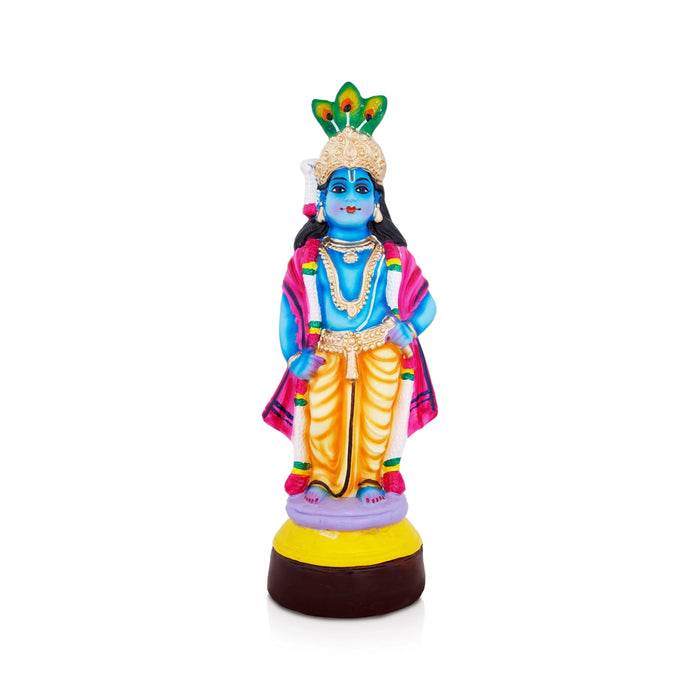 Vithoba Krishna Paper Mache Golu Bommai - 14 x 5 Inches | Giri Golu Doll/ Navaratri Golu Bomma/Gombe/Bommai