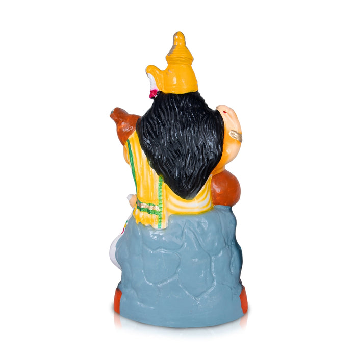 Lakshmi Saraswati With Garland Paper Mache Golu Bommai Pair - 15 Inches | Giri Golu Bomma/ Navaratri Golu Doll