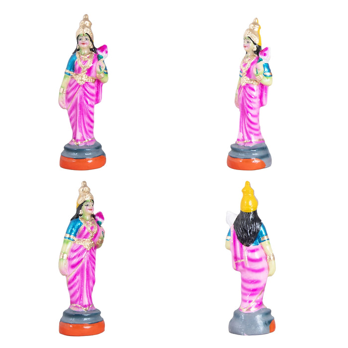 Arupadai Veedu Murugan Paper Mache Golu Bommai Set - 8 x 7 Inches | Giri Golu Doll/ Navaratri Golu Bomma/Gombe/Bommai - Paper Mache Kolu Bommai