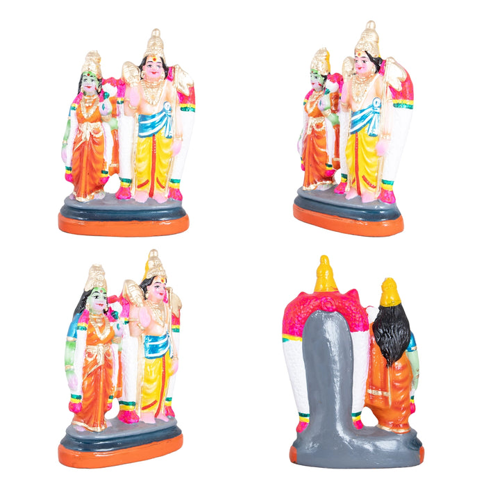Arupadai Veedu Murugan Paper Mache Golu Bommai Set - 8 x 7 Inches | Giri Golu Doll/ Navaratri Golu Bomma/Gombe/Bommai