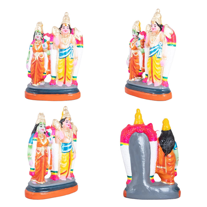 Arupadai Veedu Murugan Paper Mache Golu Bommai Set - 8 x 7 Inches | Giri Golu Doll/ Navaratri Golu Bomma/Gombe/Bommai - Paper Mache Kolu Bommai