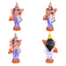 Kalvi Varam Paper Mache Golu Bommai Set - 11 x 4 Inches | Giri Golu Doll/ Navaratri Golu Bomma/Gombe/Bommai - Paper Mache Kolu Bommai