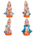 Kalvi Varam Paper Mache Golu Bommai Set - 11 x 4 Inches | Giri Golu Doll/ Navaratri Golu Bomma/Gombe/Bommai - Paper Mache Kolu Bommai