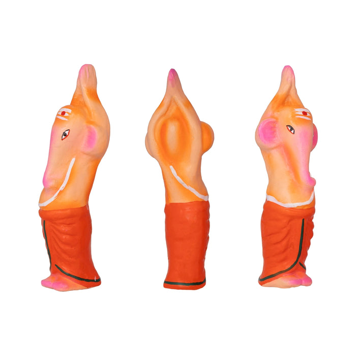 Yoga Set Clay Golu Bommai - 6.5 x 2 Inches | Giri Golu Doll/ Navaratri Kolu Bomma/ Bommalu