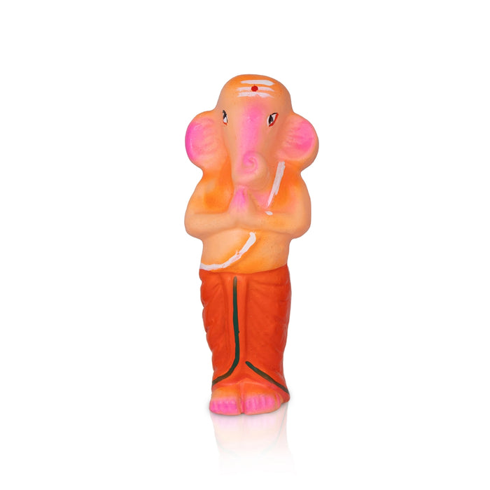 Yoga Set Clay Golu Bommai - 6.5 x 2 Inches | Giri Golu Doll/ Navaratri Kolu Bomma/ Bommalu