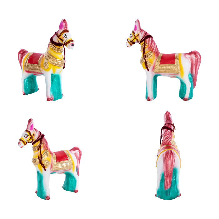 Ravana Vadham Clay Golu Bommai Set - 11 x 4 Inches | Giri Golu Doll/Navaratri Golu Bomma/ Gombe/ Bommai