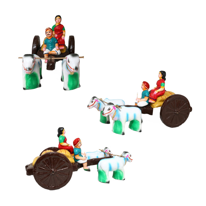 Agriculture Clay Golu Bommai Set - 5 x 2.5 Inches | Giri Golu Doll/ Navaratri Golu Bomma/Gombe/Bommai - Clay Kolu Bommai