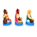 Sangeetha Mummoorthigal Clay Golu Bommai Set - 7 x 6 Inches | Giri Golu Doll/ Navaratri Golu Bomma/Gombe/Bommai - Clay Kolu Bommai