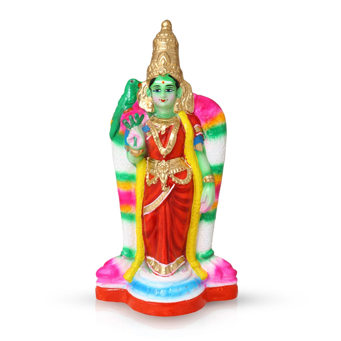 Meenakshi Clay Golu Bommai - 12 x 6 Inches | Giri Golu Doll / Navaratri Golu Bomma / Gombe / Bommai