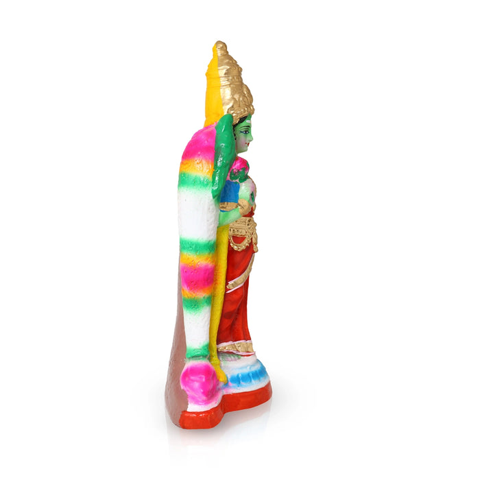 Meenakshi Clay Golu Bommai - 12 x 6 Inches | Giri Golu Doll / Navaratri Golu Bomma / Gombe / Bommai