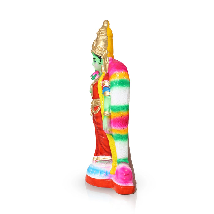 Meenakshi Clay Golu Bommai - 12 x 6 Inches | Giri Golu Doll / Navaratri Golu Bomma / Gombe / Bommai