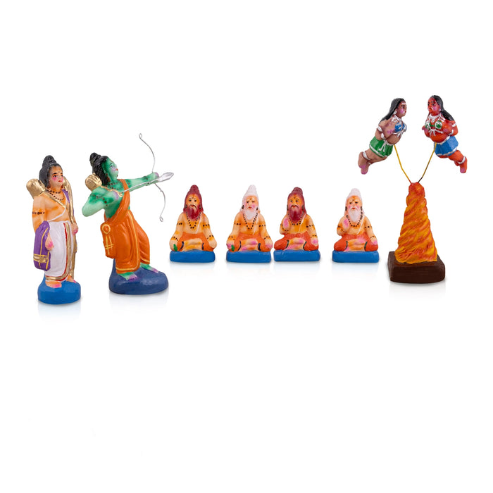 Handcrafted Navaratri Golu inspired by Indian culture, perfect for golu bommai set