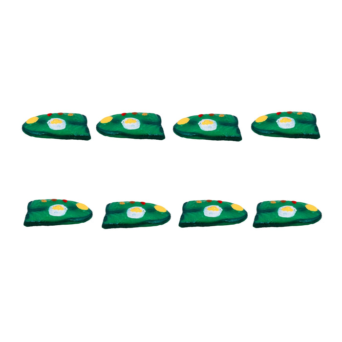 Food Serving Dolls Clay Golu Bommai Set- 6 X 2 Inches | Giri Golu Doll/Navaratri Golu Bommai/Panthi Food/Gombe - Clay Kolu Bommai