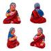 Food Serving Dolls Clay Golu Bommai Set- 6 X 2 Inches | Giri Golu Doll/Navaratri Golu Bommai/Panthi Food/Gombe - Clay Kolu Bommai
