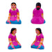 Food Serving Dolls Clay Golu Bommai Set- 6 X 2 Inches | Giri Golu Doll/Navaratri Golu Bommai/Panthi Food/Gombe - Clay Kolu Bommai