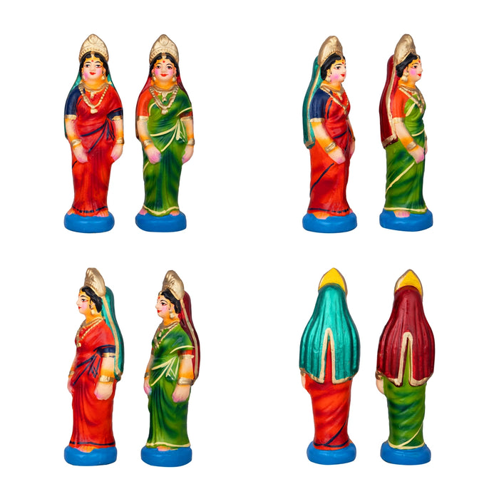 Putra Kameshti Yagam Clay Golu Bommai Set - 6 x 7 Inches | Giri Golu Doll/ Navaratri Golu Bomma/Gombe/Bommai