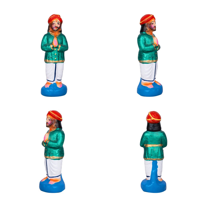 Putra Kameshti Yagam Clay Golu Bommai Set - 6 x 7 Inches | Giri Golu Doll/ Navaratri Golu Bomma/Gombe/Bommai