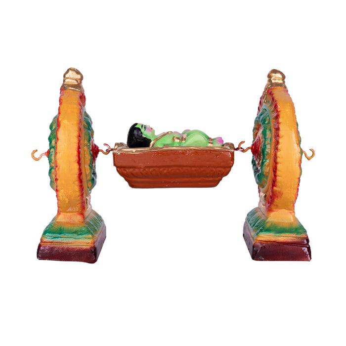 Ramar Jananam Clay Golu Bommai Set - 7 x 10 Inches | Giri Golu Doll/ Navaratri Golu Bomma/Gombe/Bommai