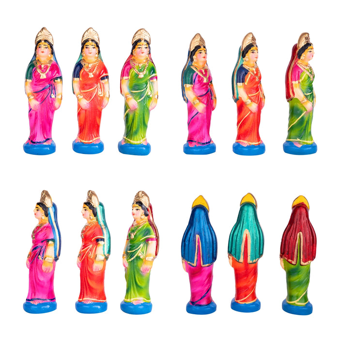 Ramar Jananam Clay Golu Bommai Set - 7 x 10 Inches | Giri Golu Doll/ Navaratri Golu Bomma/Gombe/Bommai