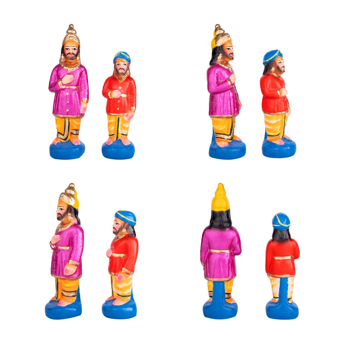 Ramar Jananam Clay Golu Bommai Set - 7 x 10 Inches | Giri Golu Doll/ Navaratri Golu Bomma/Gombe/Bommai