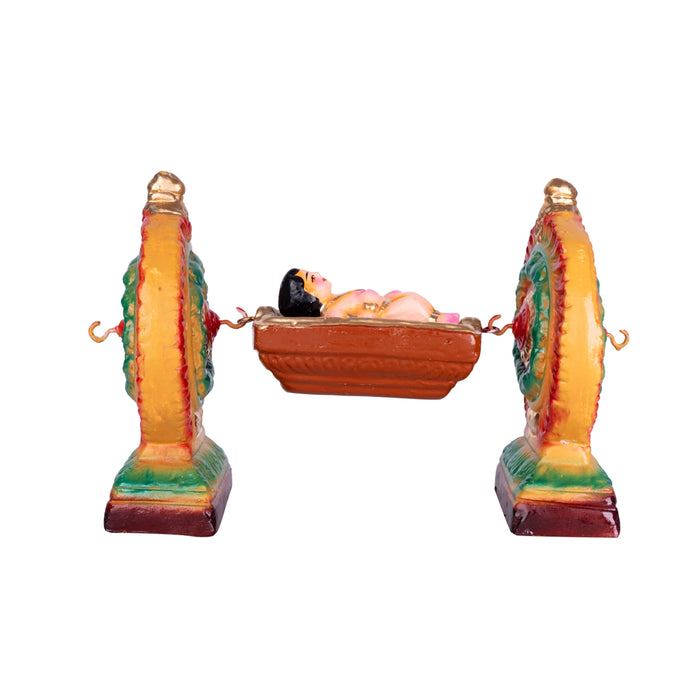 Ramar Jananam Clay Golu Bommai Set - 7 x 10 Inches | Giri Golu Doll/ Navaratri Golu Bomma/Gombe/Bommai