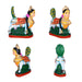 Vasthu Lakshmi Clay Golu Bommai Set - 11 x 5 Inches | Giri Golu Doll/ Navaratri Golu Bomma/Gombe/Bommai - Clay Kolu Bommai