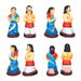 Vasthu Lakshmi Clay Golu Bommai Set - 11 x 5 Inches | Giri Golu Doll/ Navaratri Golu Bomma/Gombe/Bommai - Clay Kolu Bommai