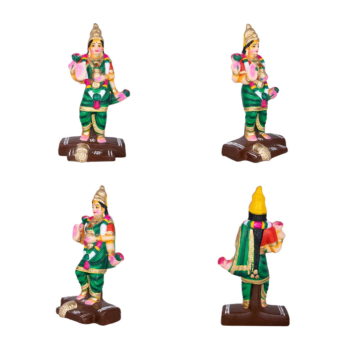 Vasthu Lakshmi Clay Golu Bommai Set - 11 x 5 Inches | Giri Golu Doll/ Navaratri Golu Bomma/Gombe/Bommai