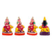 Nava Durga Idol Clay Golu Bommai Set - 5.5 X 3.5 Inches | Giri Golu Doll/ Navaratri Golu Bomma/ Gombe/ Bommai - Clay Kolu Bommai