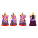 Nava Durga Idol Clay Golu Bommai Set - 5.5 X 3.5 Inches | Giri Golu Doll/ Navaratri Golu Bomma/ Gombe/ Bommai - Clay Kolu Bommai