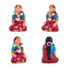 Marriage Clay Golu Bommai Set - 4.5 X 1.5 Inches | Giri Golu Doll/ Navaratri Golu Bomma/ Gombe/ Bommai - Clay Kolu Bommai