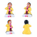 Marriage Clay Golu Bommai Set - 4.5 X 1.5 Inches | Giri Golu Doll/ Navaratri Golu Bomma/ Gombe/ Bommai - Clay Kolu Bommai