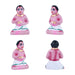 Marriage Clay Golu Bommai Set - 4.5 X 1.5 Inches | Giri Golu Doll/ Navaratri Golu Bomma/ Gombe/ Bommai - Clay Kolu Bommai