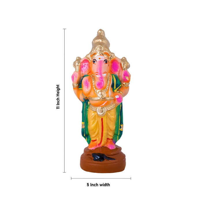 Valli Thirumanam Clay Golu Bommai - 11 x 5 Inches | Giri Golu Doll/ Navaratri Golu Bomma/ Gombe/ Bommai