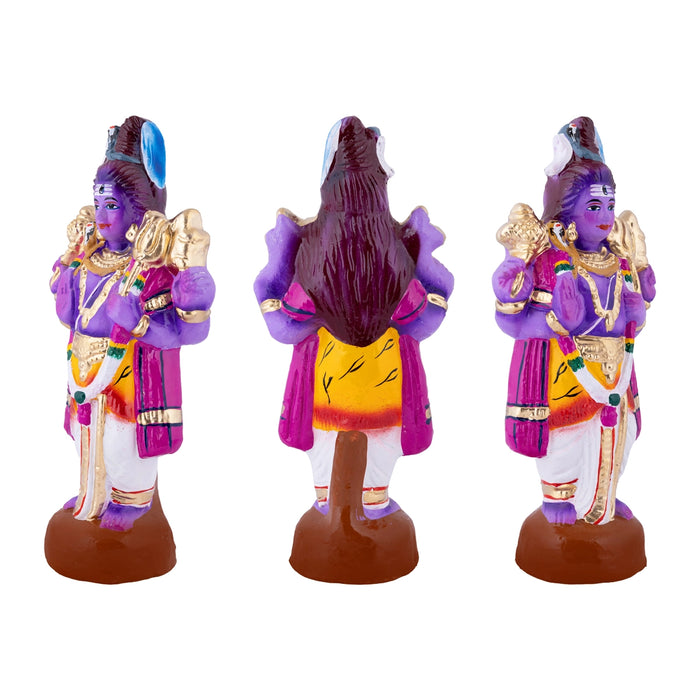 Deivanai Thirumanam Clay Golu Bommai - 12 x 5.5 Inches | Giri Golu Doll/ Navaratri Kolu Bommalu/ Dasara Doll